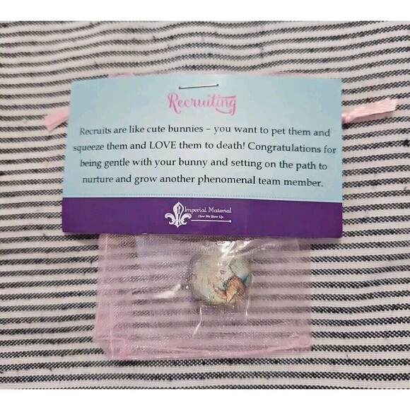 Thirty One 31 Consultant Button Pin Recruiting Enamel Bunny Peter Rabbit New - Picture 1 of 3